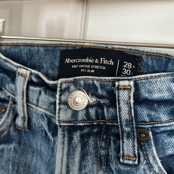 Men’s 28X30 Abercrombie & Fitch Vintage Stretch 90’s Slim Jeans - Picture 2 of 5